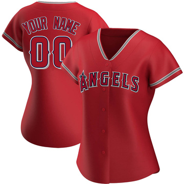  Majestic Athletic Los Angeles Angels Custom (Any Name/#) Adult  Small Replica Jersey Red : Sports Fan Jerseys : Sports & Outdoors