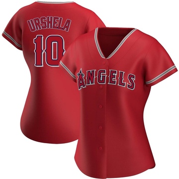 Men's Gio Urshela Los Angeles Angels Roster Name & Number T-Shirt - Red