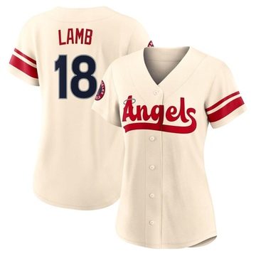 Jake Lamb 18 Los Angeles Angels Gray Road Jersey - Men Gray - Bluefink