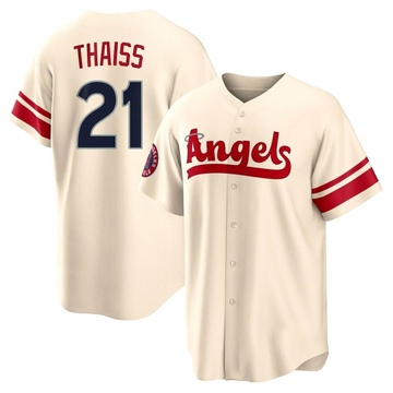 Men's Matt Thaiss Los Angeles Angels Backer T-Shirt - Ash