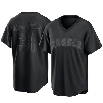 Youth Tyler Anderson Los Angeles Angels Backer T-Shirt - Ash
