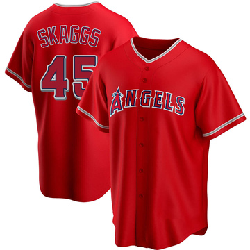 Tyler Skaggs 45 Patch Memorial Los Angels Angels baseball jersey iron on  patch